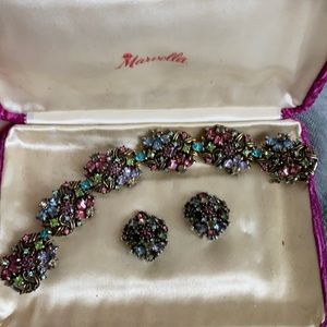 Vintage bracelet and earrings